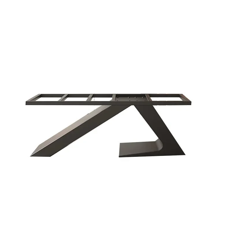 

Light luxury metal island platform support frame, living room household marble dining table feet, solid wood large board table