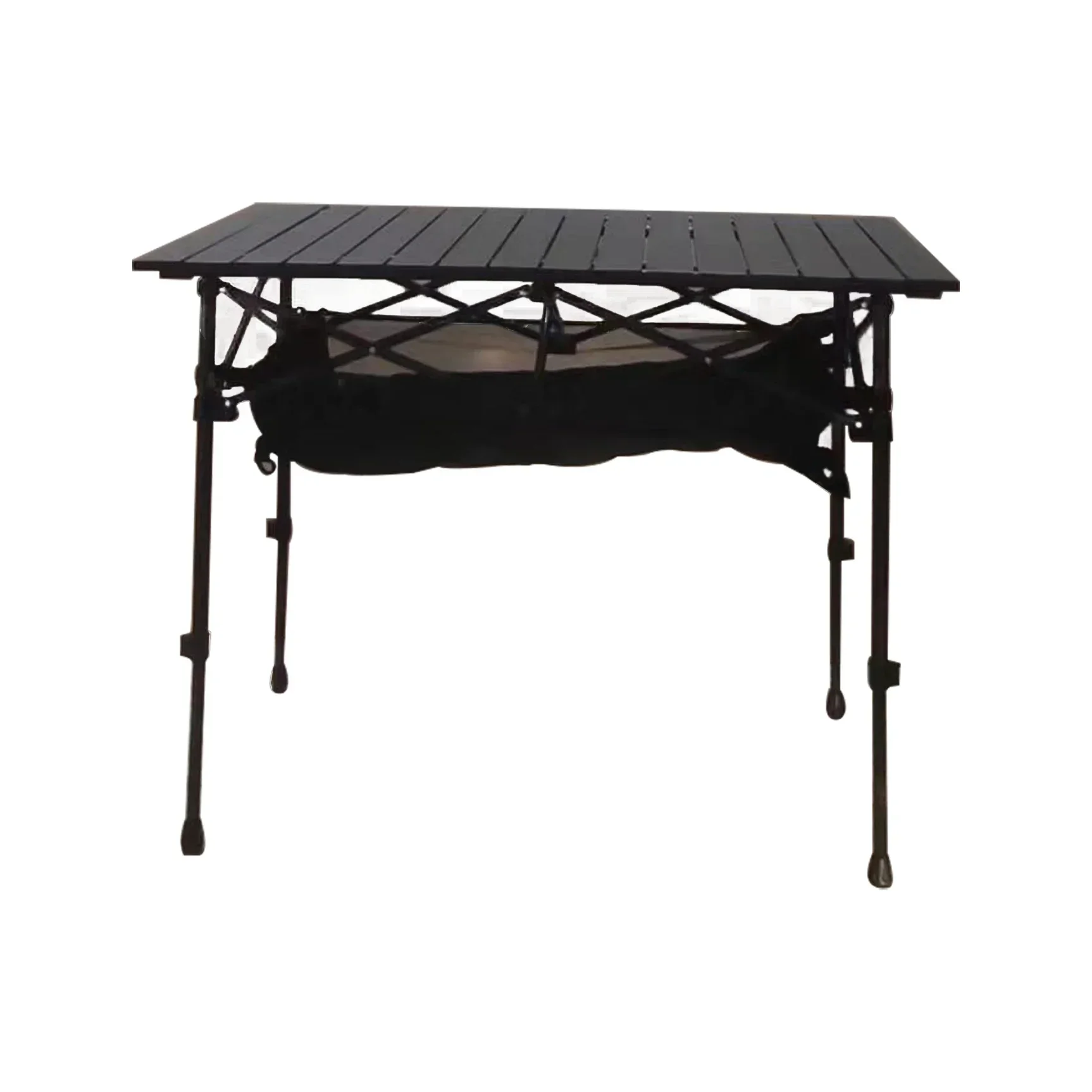 New Folding Camping Table With Adjustable Height Portable Aluminum Roll-up Picnic Backpacking Table