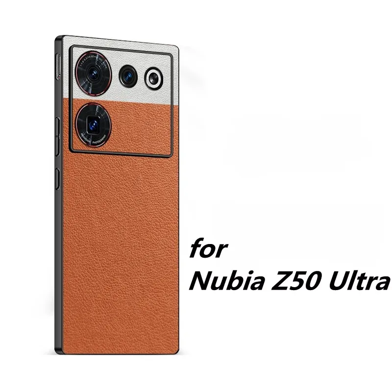 For Nubia Z50s Pro Case Shockproof PU Leather Business Back Cover For ZTE Nubia Z50 Ultra