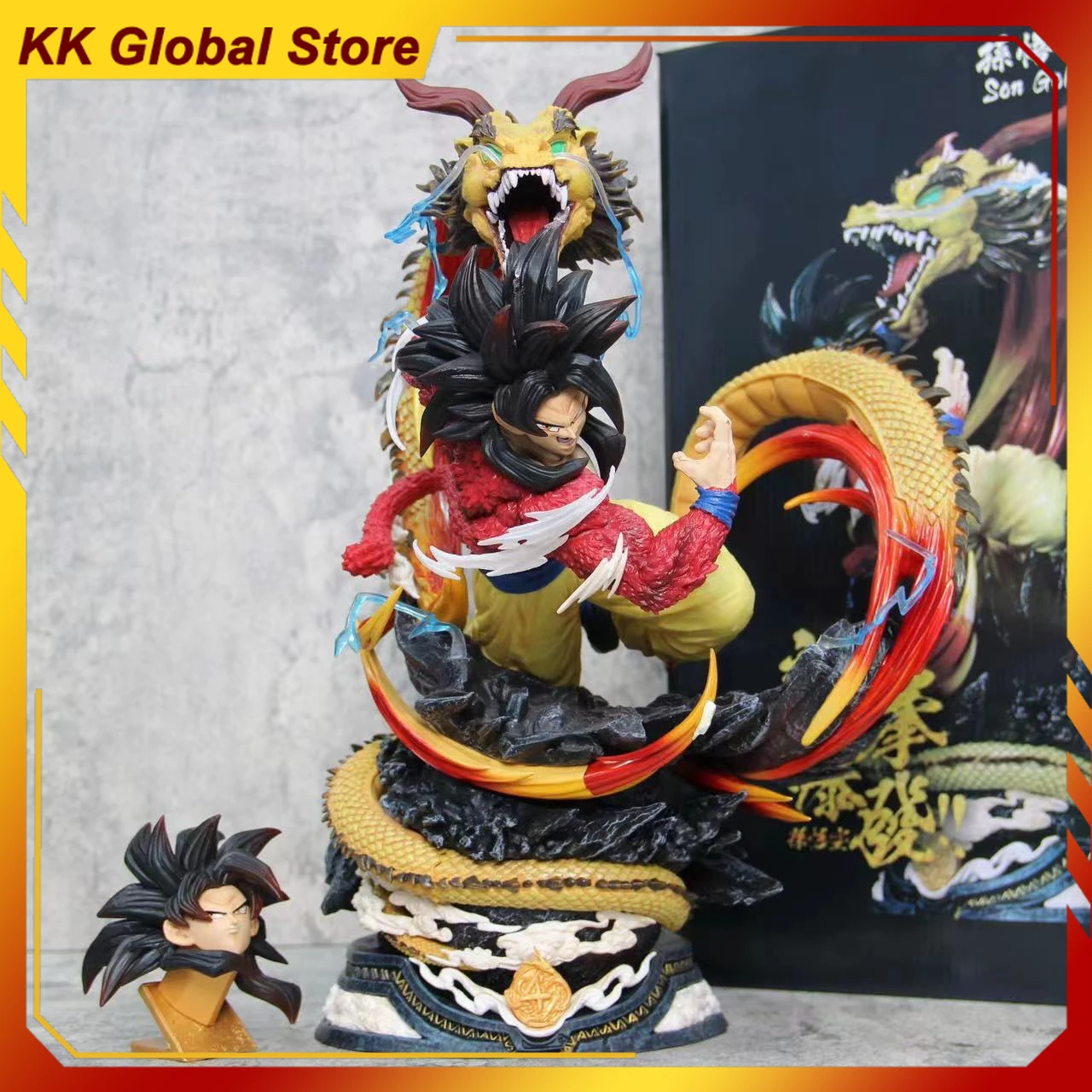 New 43cm Dragon Ball Anime Figure Super Saiyan Son Goku Peripheral PVC Model Statue Desktop Decorate Ornaments Birthday Gift Toy