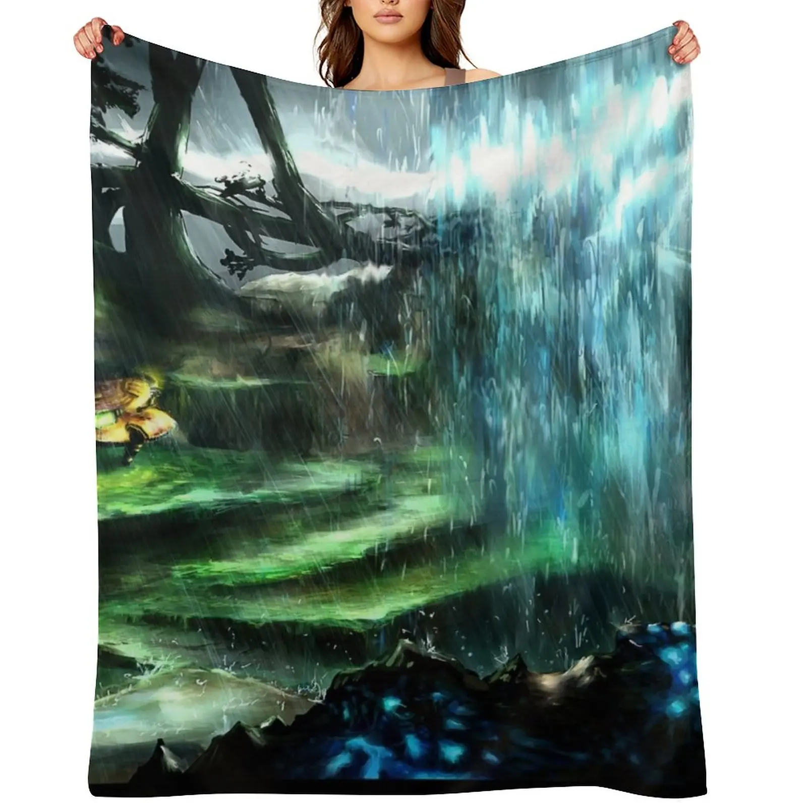 

Metroid Metal: Tallon Overworld- Where it all begins Throw Blanket Soft Plaid Soft Plush Plaid Luxury Loose Blankets