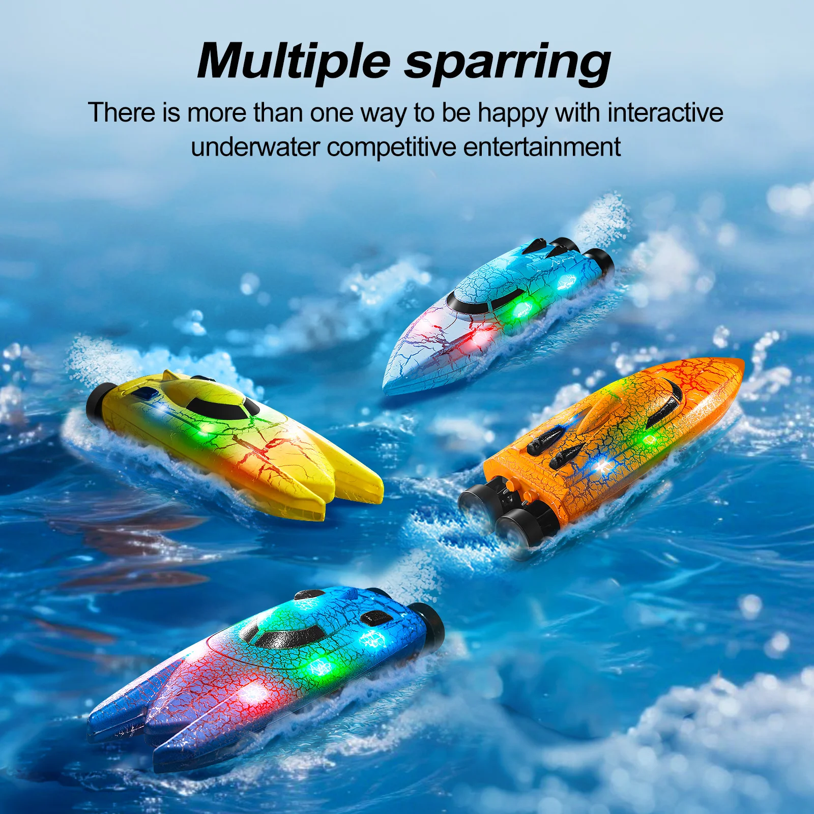 Remote Controlled Boat Electric Speedboat High Speed Dual Motor Radio Control Ship Competition Racing Stunt Boats Toys for Boys