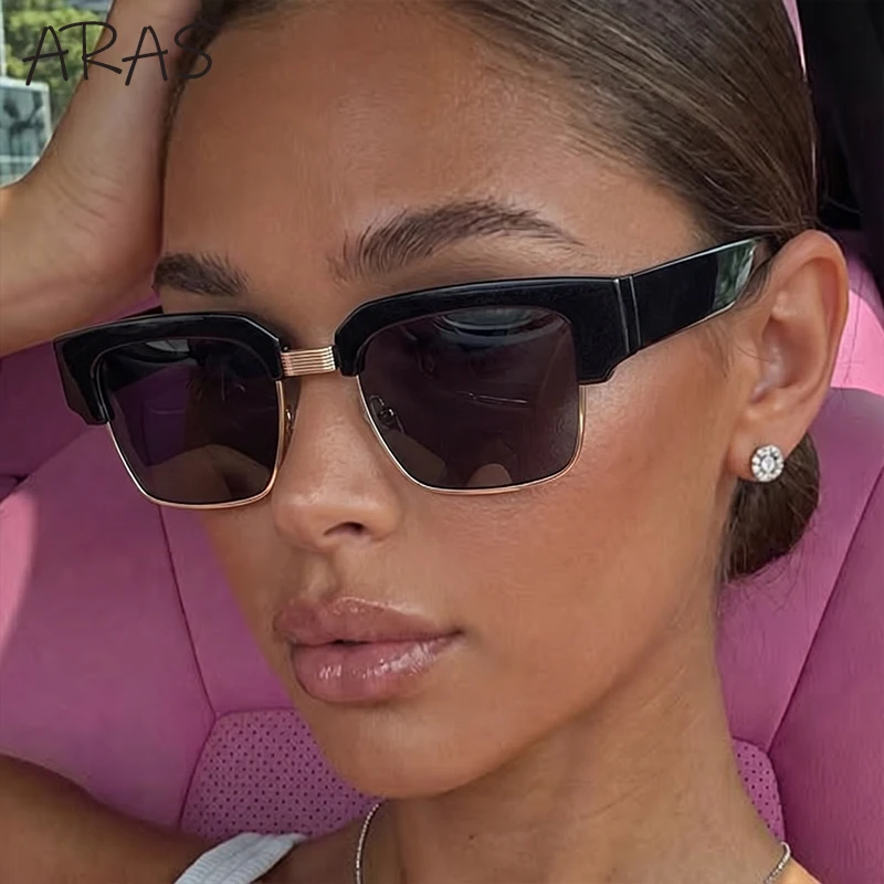 

Oversized Photochromic Punk Sunglasses Women 2026 Luxury Designer Steampunk Retro Square Driving Sun Glasses Fashion Eyewear