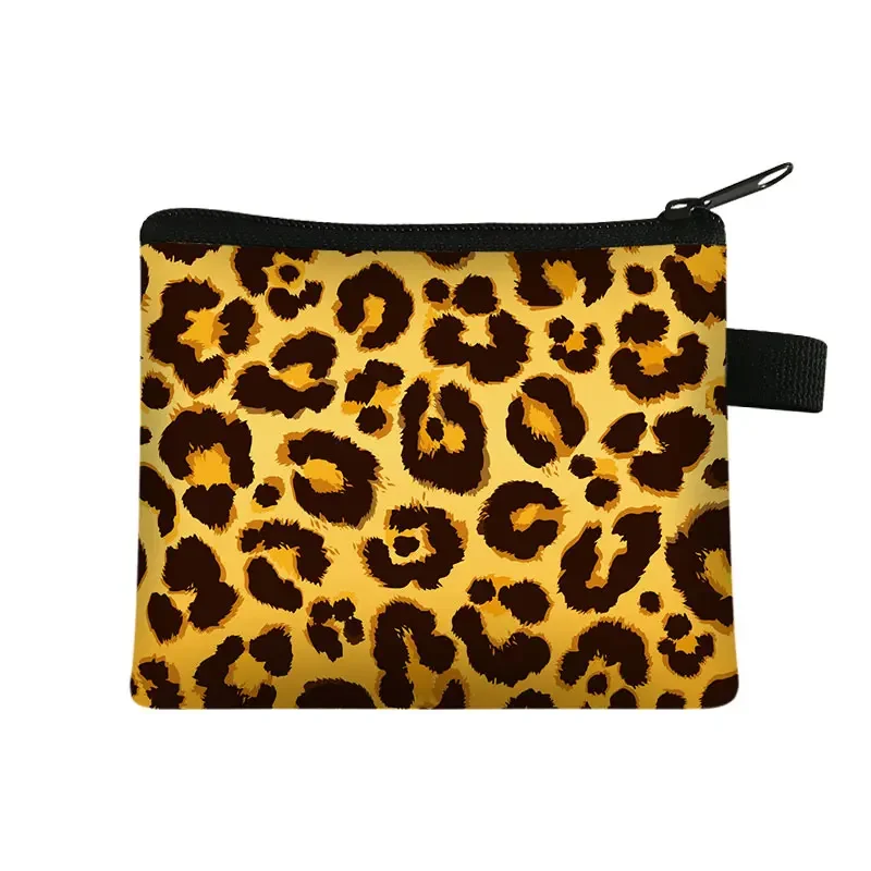 Women Short Wallets New Vintage Fashion Leopard Prints Coin Purse For Girls Clutch Bag Ladies Card Holder Clutch Bag