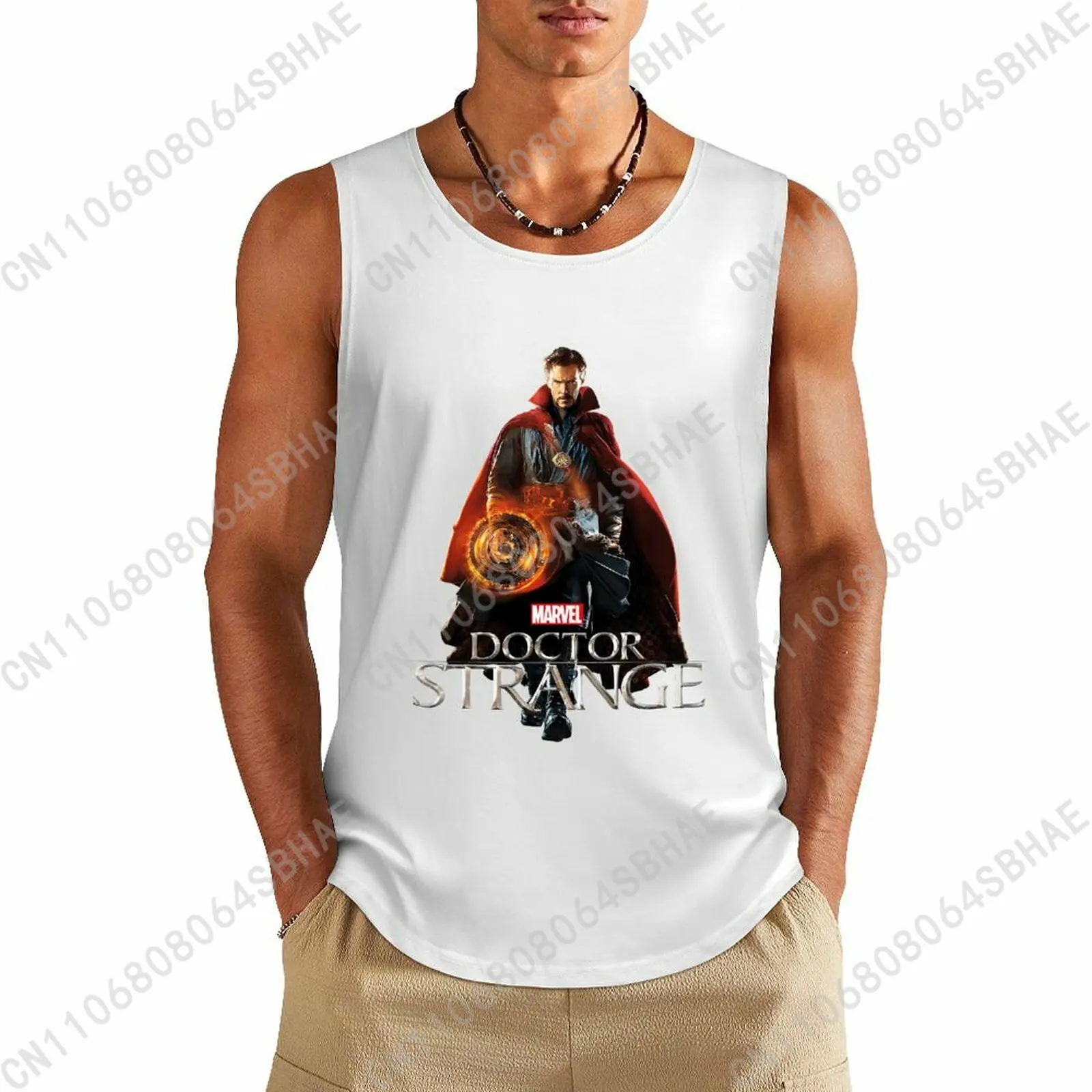 

Marvel Doctor Strange Custom Pattern Mens Cotton Tank Top Cotton Sleeveless Shirt Men Undershirt Personalized Gifts Cosplay