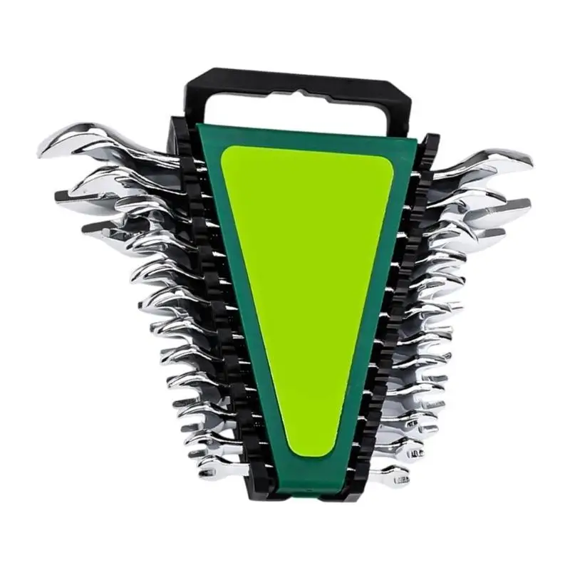 652f Practical Mirror Finish Open Endschlüssel Set Doppelgröße Automobilwartung