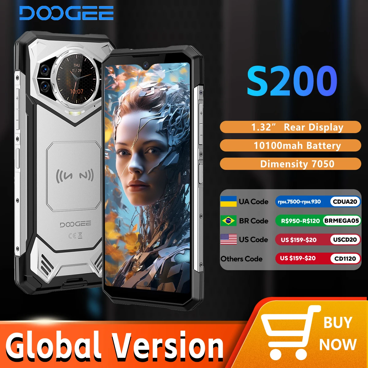 DOOGEE S200 5G Rugged Phone 6.72