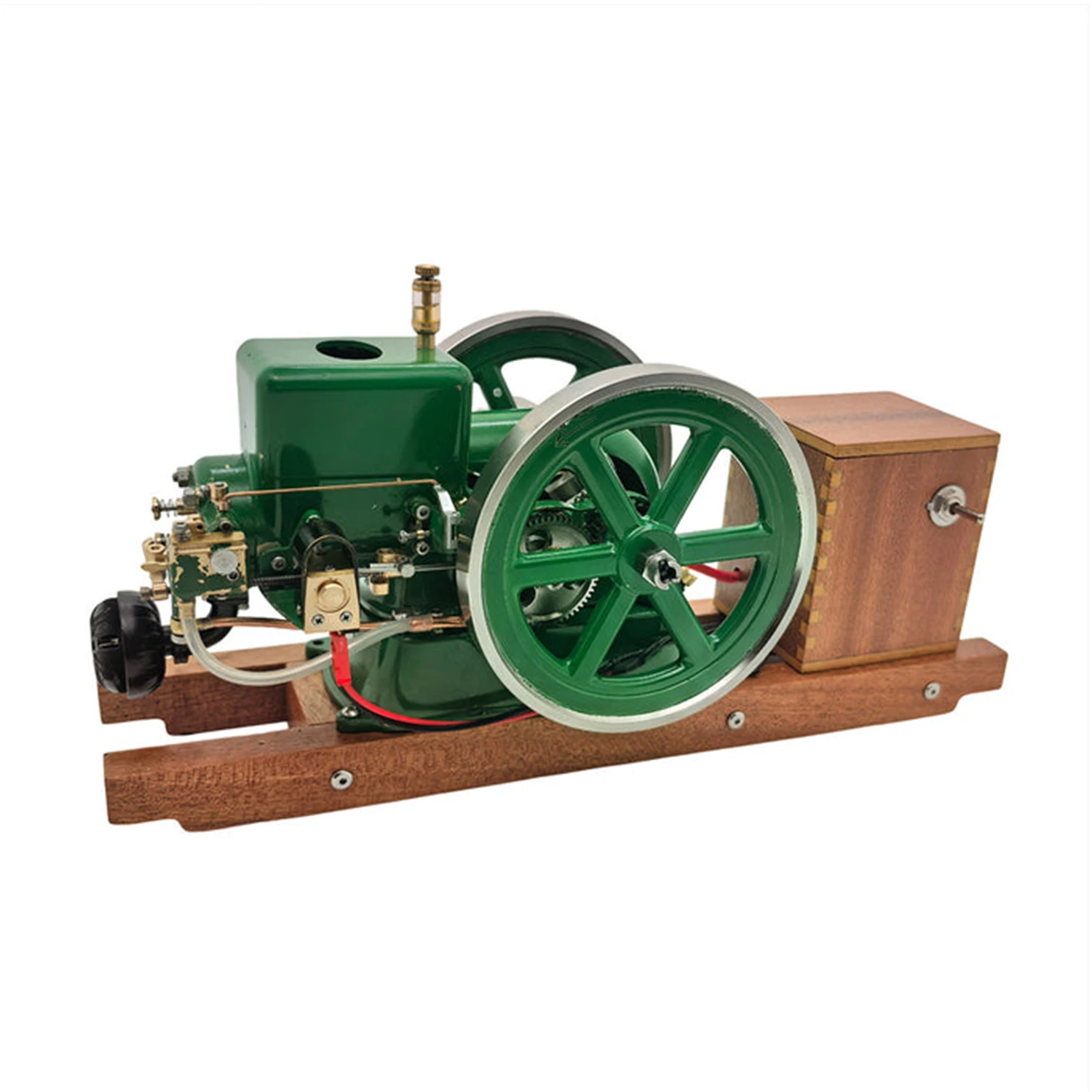 

Регулятор дроссельной заслонки, одноцилиндровый, четырехтактный двигатель внутреннего сгорания, модель металлического горизонтального ретро-модель двигателя с водяным охлаждением