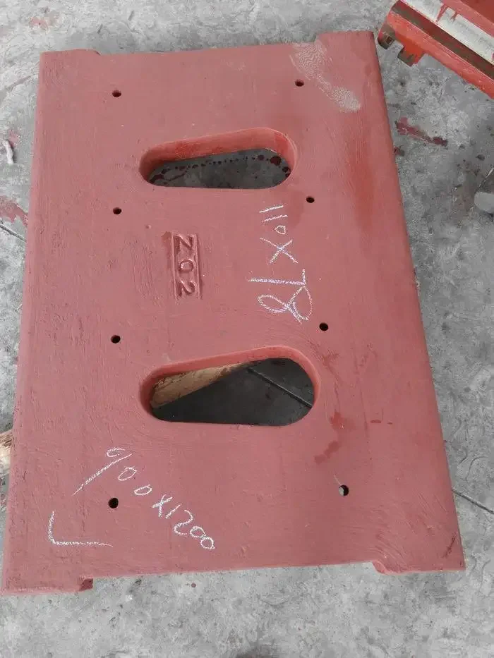 Stone Crusher Spare Parts Stationary Casting Steel Jaw Crusher Toggle Plate