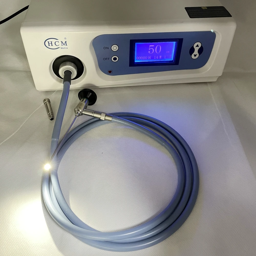 120W Deep Laparoscopy Surgery Surgical Led Cold Light Source Medical Endoscopy Light Source with Light Guide Cable