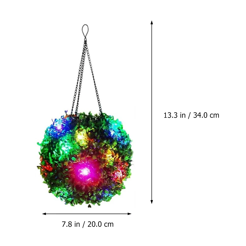 

Садовый солнечный свет, искусственный травяной шар, светодиодный подвесной пейзажный светильник, подвесной уличный декор, уличная декоративная лампа