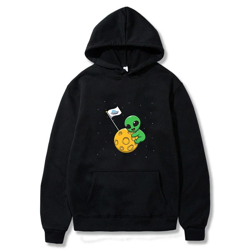 

Лидер продаж, мужская толстовка с капюшоном I Need More Space Green Alien, толстовка с принтом для мужчин/женщин, винтажная повседневная толстовка, пуловеры унисекс с длинными рукавами