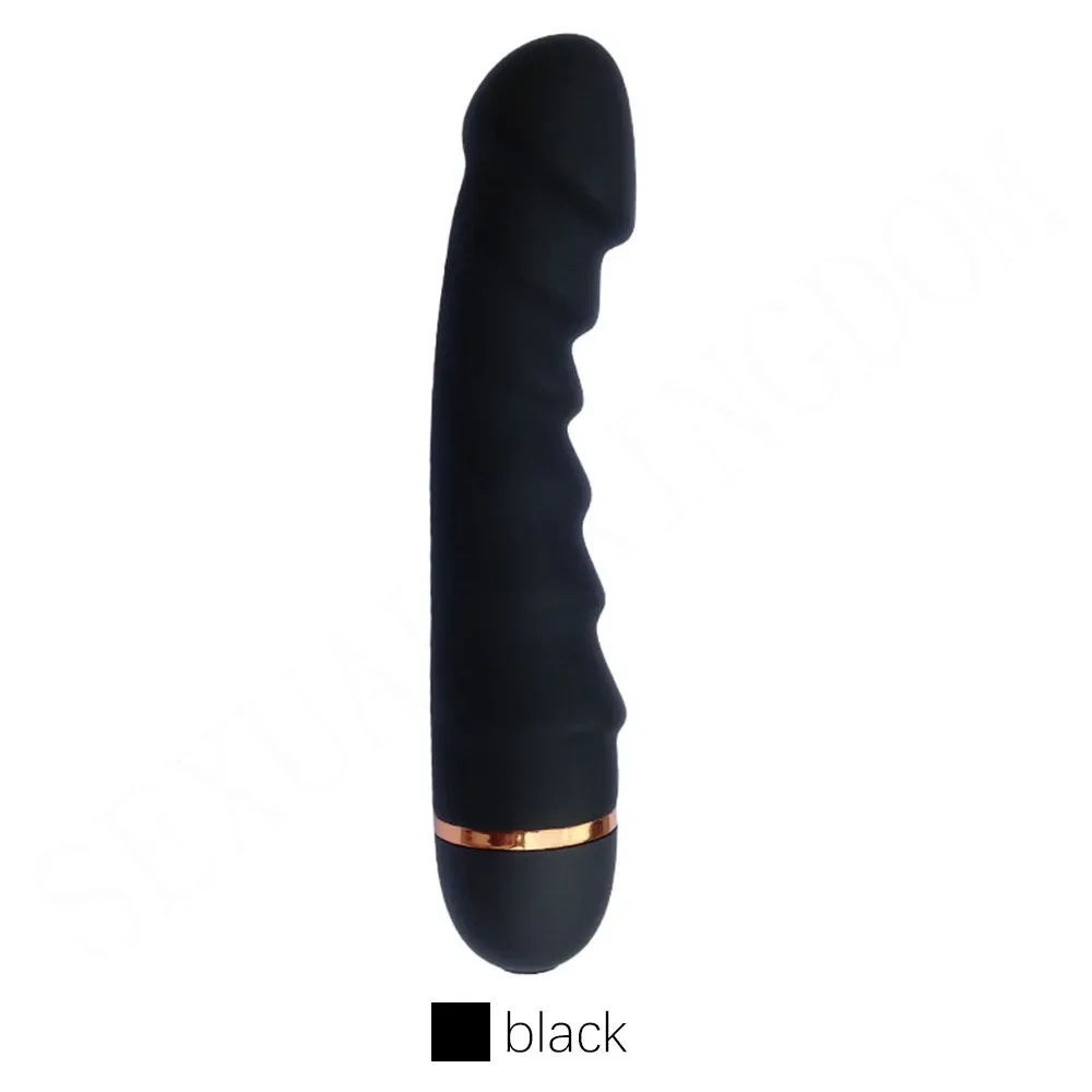 Female Massage Stick Silicone Strong Motor Soft Silicone Dildo Shape Vibrate Stick G-spot Sex Toys Waterproof Masturbate Toy