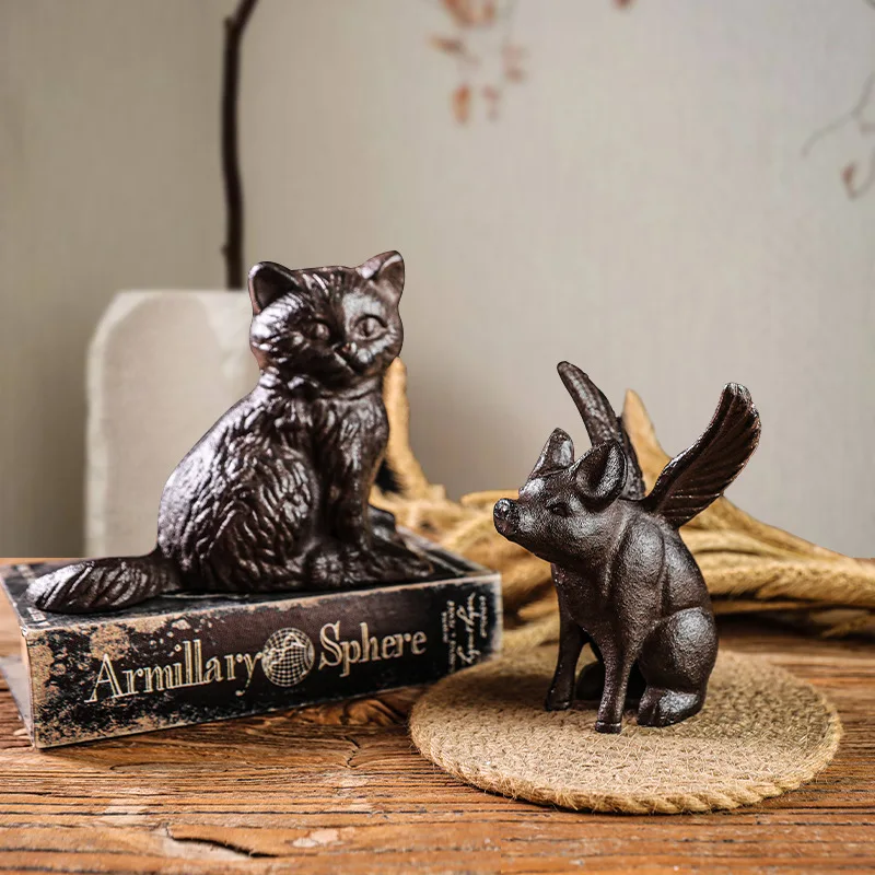 

Creative Cast Iron Animal Iron Crafts Shelf Office Home Desktop Shelf Ornament