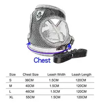 Reflective Mesh Pet Collar and Leash Set #6