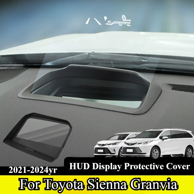 

For Toyota Sienna Granvia 2021-2024 Car HUD Display Protective Cover Tempered Glass Anti Reflection Head Up Display Frame