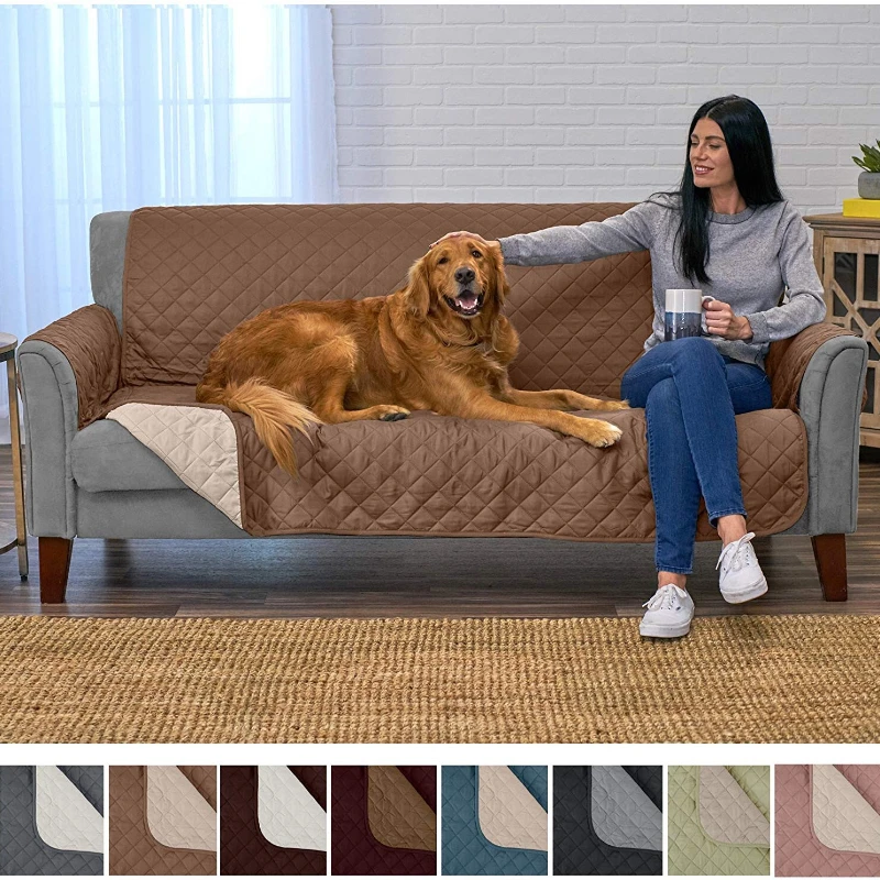 Sofa Cushion Couch Coat Waterproof Wear-resistant Pet 3 Pieces Set of Anti-bite Blanket