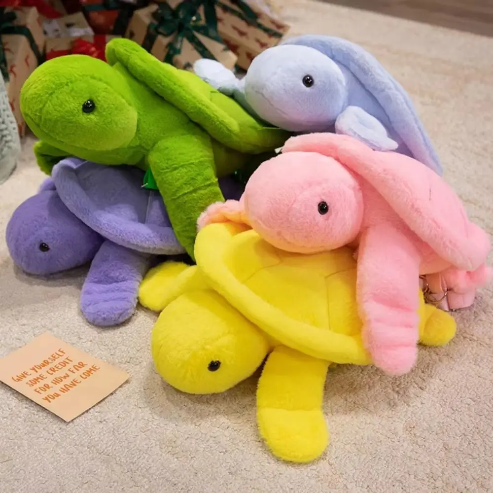 Animals Turtle Plush Backpack Plush Doll Large Capacity Turtle Doll Shoulder Bag 40cm Phone Bag Cartoon Plush Schoolbag Girls