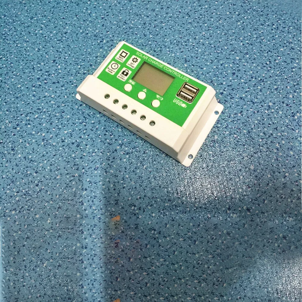 12V 10A Solar Charge Controller LCD Display Dual USB Output Smart Battery Management for Lithium Iron Phosphate