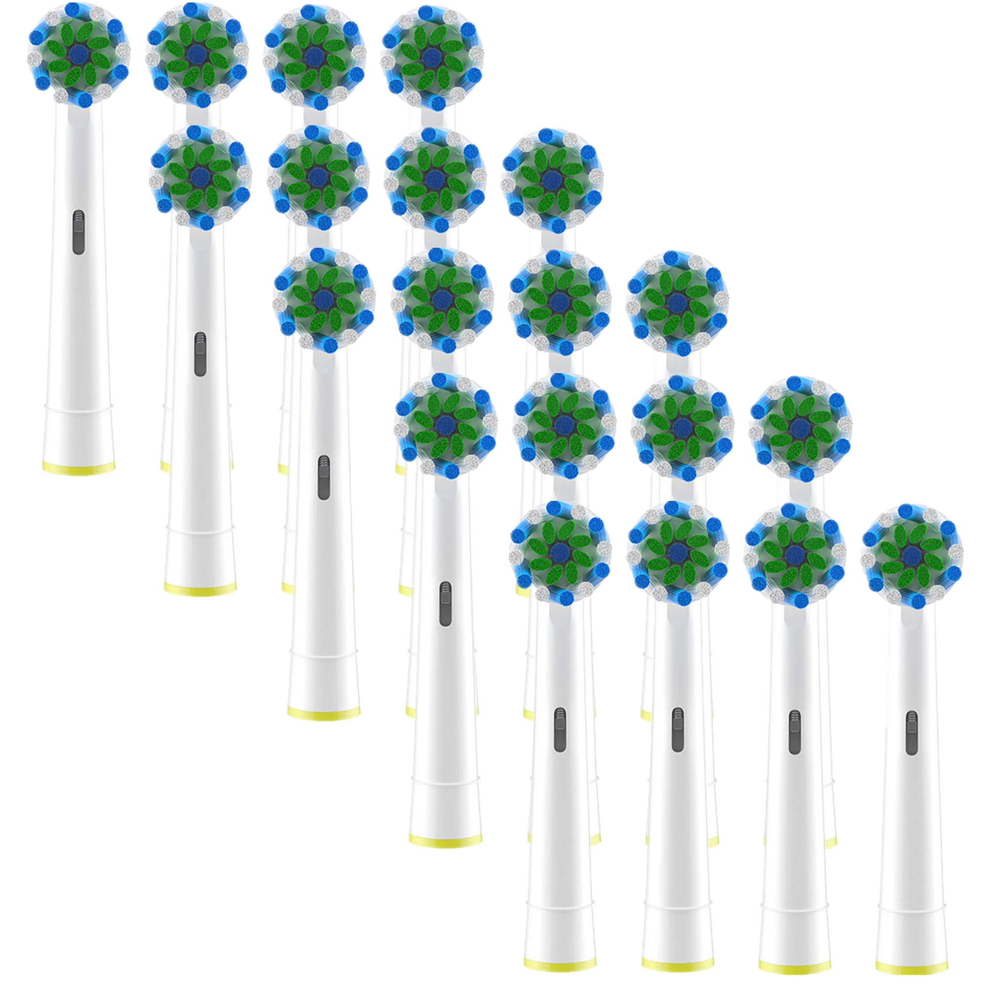 

4/8/12/16/20pcs for Braun Oral B Toothbrush Heads nozzles Multi-angle Cleaning Replaceable Brush Heads for Oralb