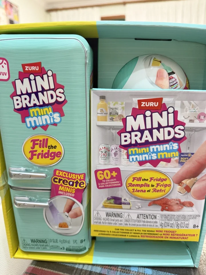 

В наличии: Мини-холодильник Zuru Ball (6-точечная шкала), миниатюрная еда, коробка-сюрприз, декор для кукольного домика, украшение для холодильника