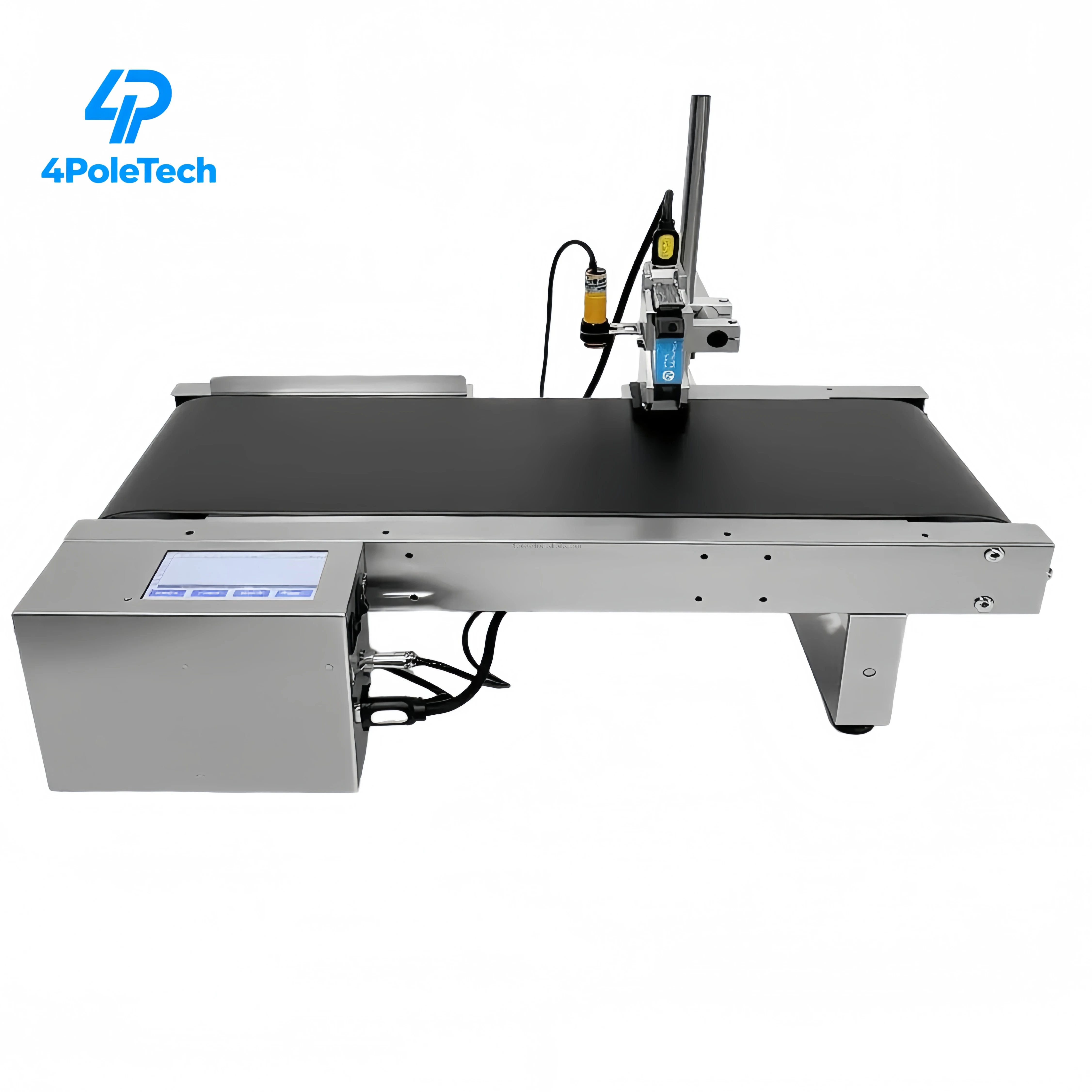 Automatic Conveyor Belt Paging&Inkjet Coding Integrated Machine For Plastic Bags Labels Online Date Code Marking