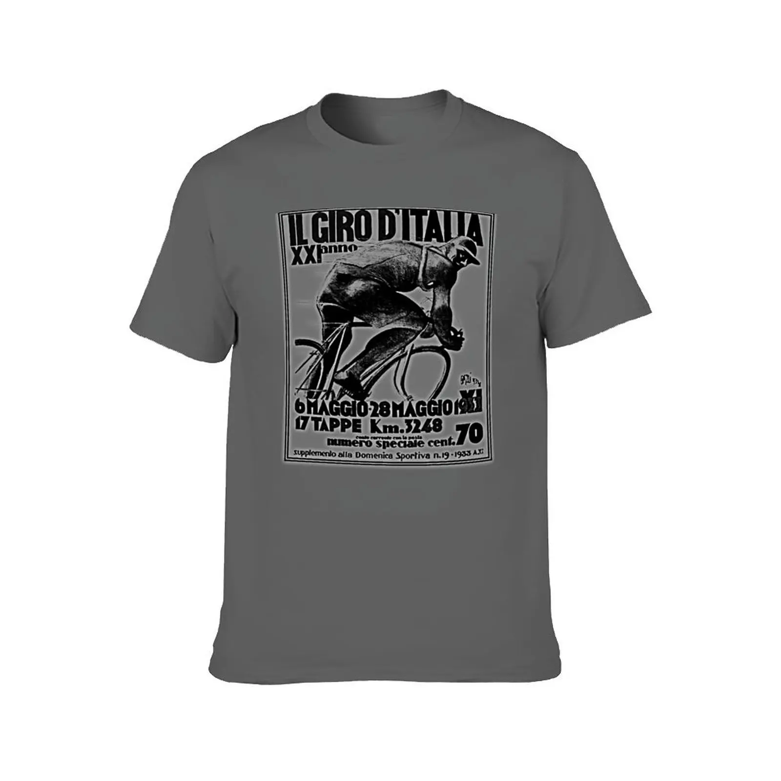 giro d italia vintage bike racing advertising print T-Shirt anime shirt Anime t-shirt T-shirts man cotton t shirt men