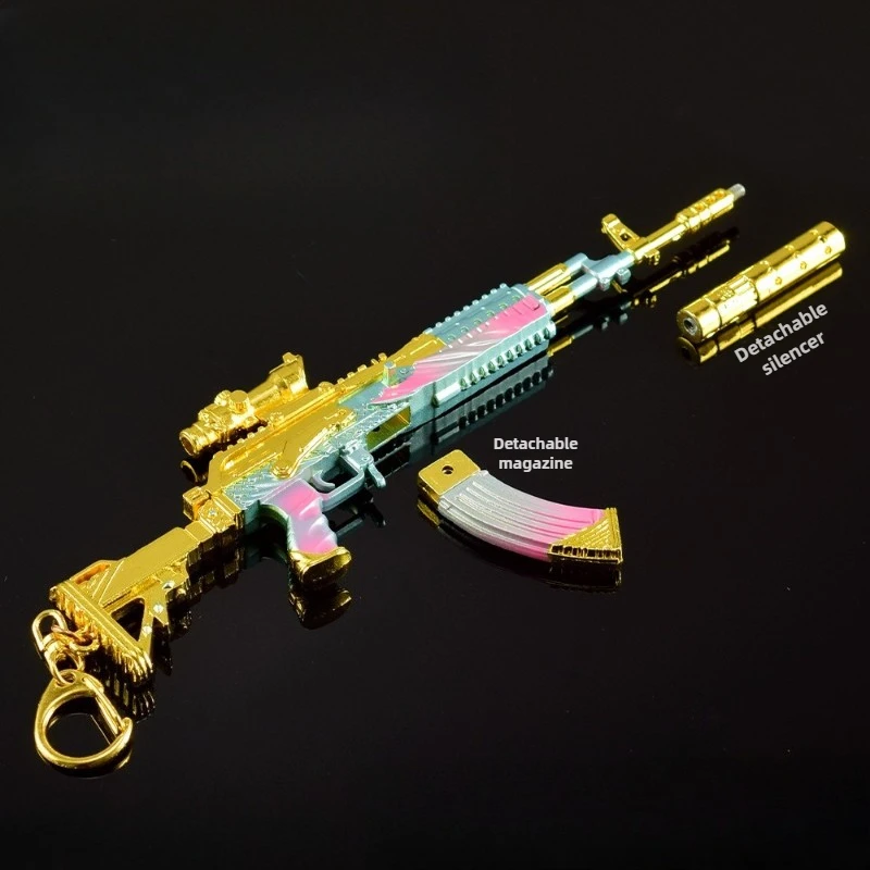 22cm Delta Force M762 Delight del mar profundo pistola de juguete juego periféricos armas de Metal modelo artesanías coleccionables adornos regalos para niños