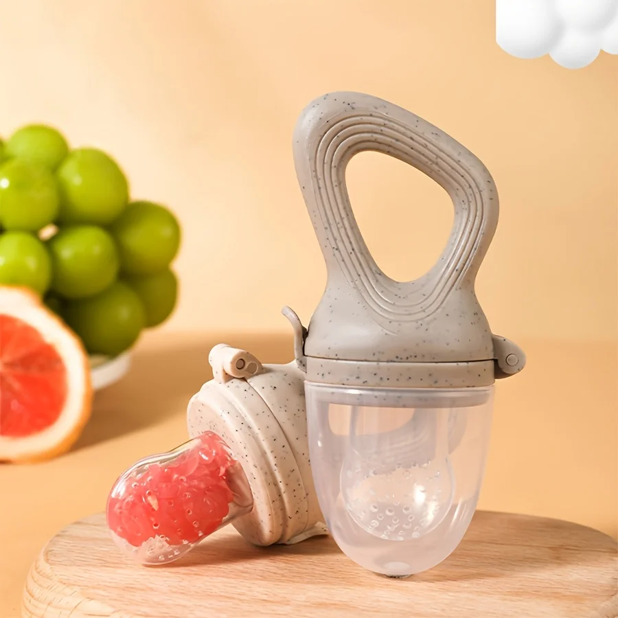 

Baby Food Feeder with Easy-Handle Ring& Silicone Mesh Bag,Feeder Pacifier for Juice,Perfect Baby Shower Gifts