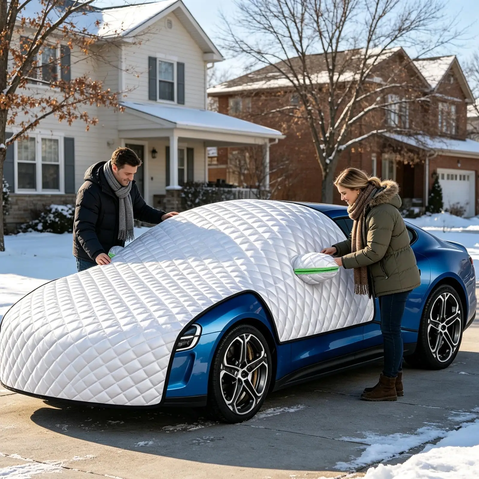 Car Cover Front Window Windscreen Frost Protector Rain Shield Car Windshield Ice And Snow Cover For Winter Suv Sedan Vehicle