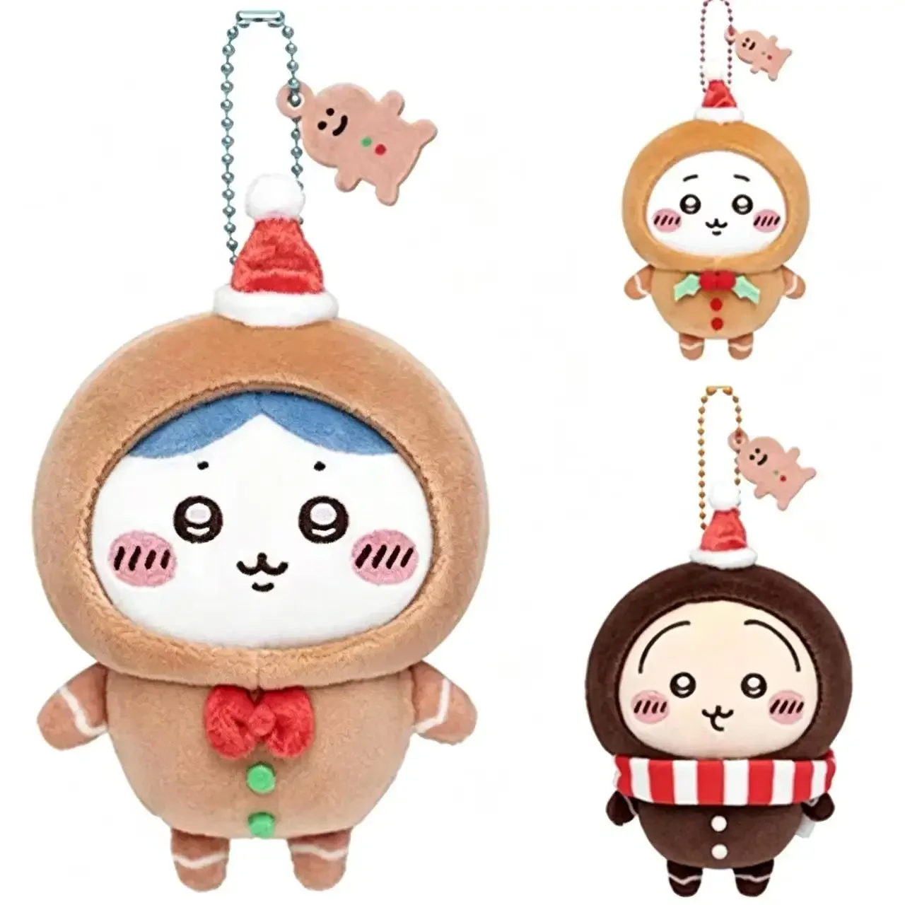 Cartoon Chiikawa Christmas Gingerbread Man Hachiware Plush Creative Hanging Decoration Christmas Socks Figurine Gift
