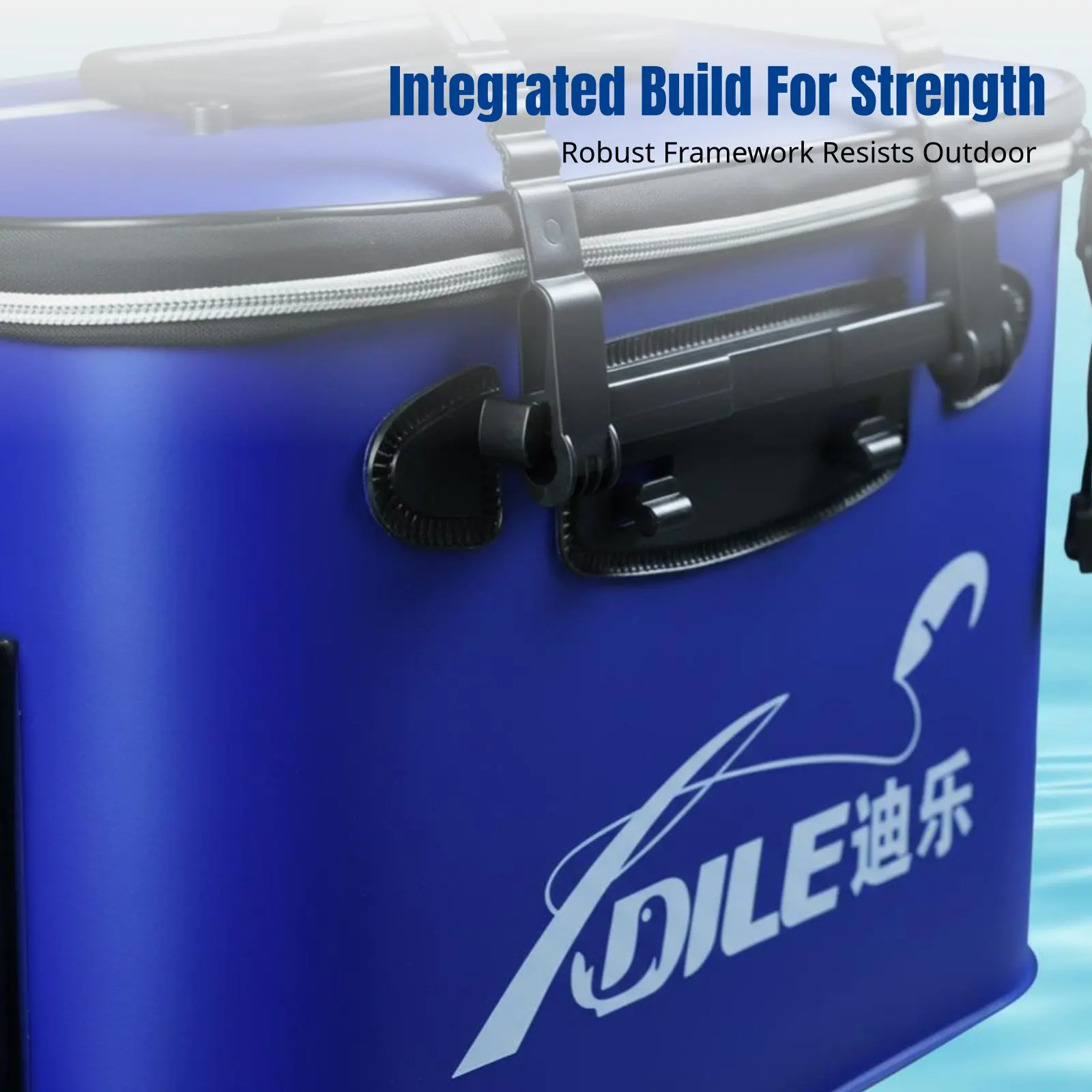 

Fish Storage Box with Rechargeable Aerator, Portable Thickened Fishing Bucket, Integrated Design, Multiple Size Options