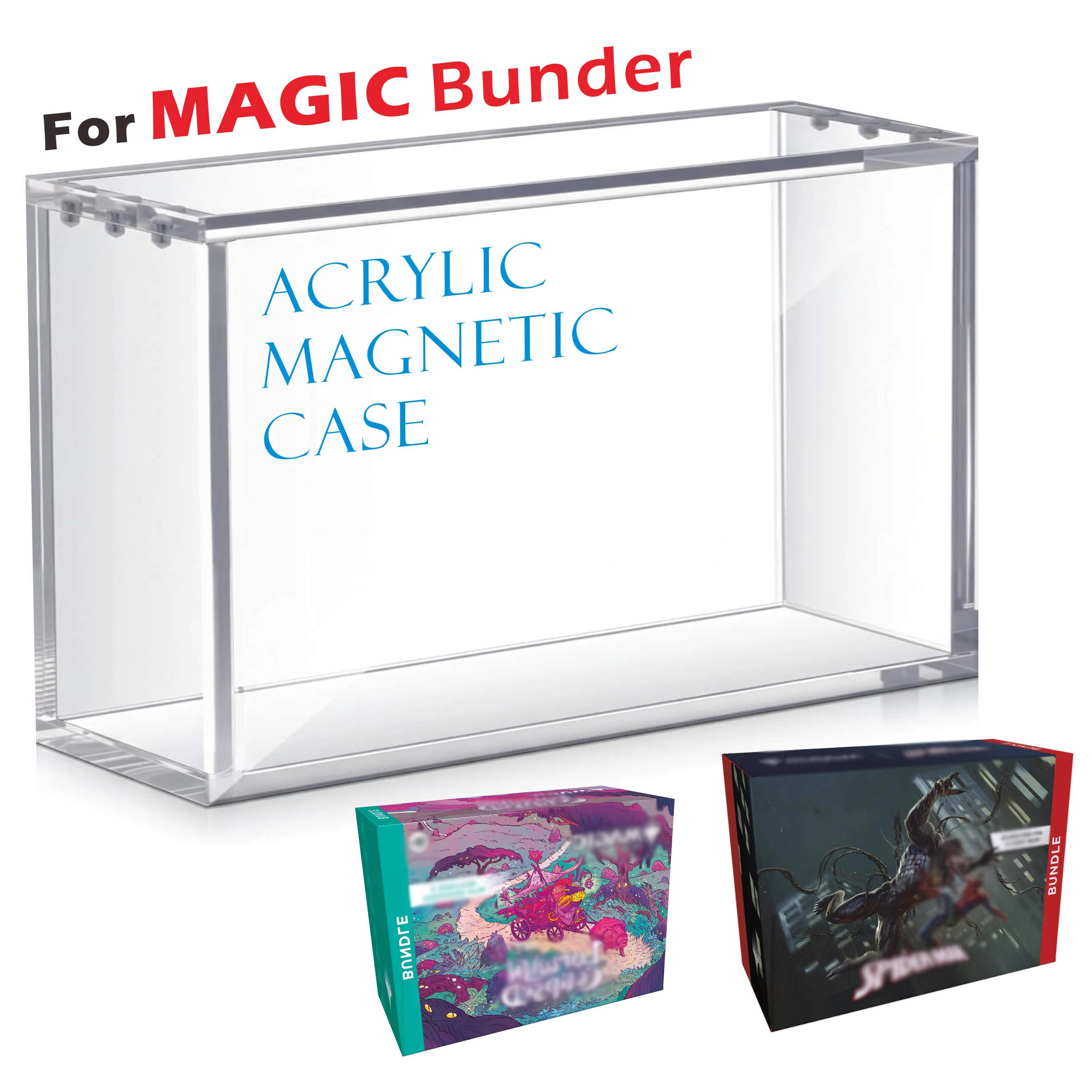 Acrylic Magnetic Display Case For MAGIC Bunder 5MM Acrylic Clear Storage Box