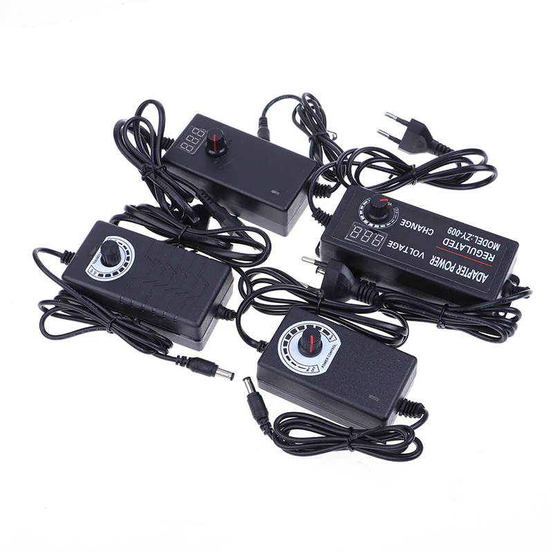 Fuente de alimentación ajustable de alta calidad, adaptador de fuente de alimentación Universal de 200cm, CA, CC, 220V a 3V-36V, 1/2/3/5A