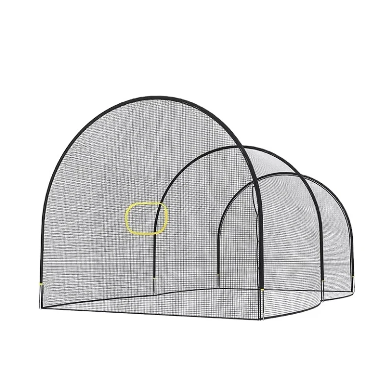 Baseball Batting Cage Net Batting Cages for Backyard Portable Baseball and Softball Batting Cages with Pitching Machine Hole