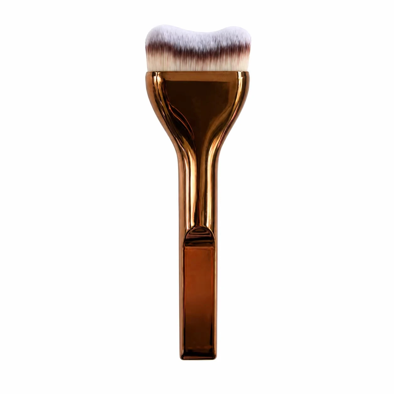 Curved Foundation Makeup Brush, Dense Soft Bristles for Liquid Cream Powder, Flawless Seamless Base Brush for Face Makeup.