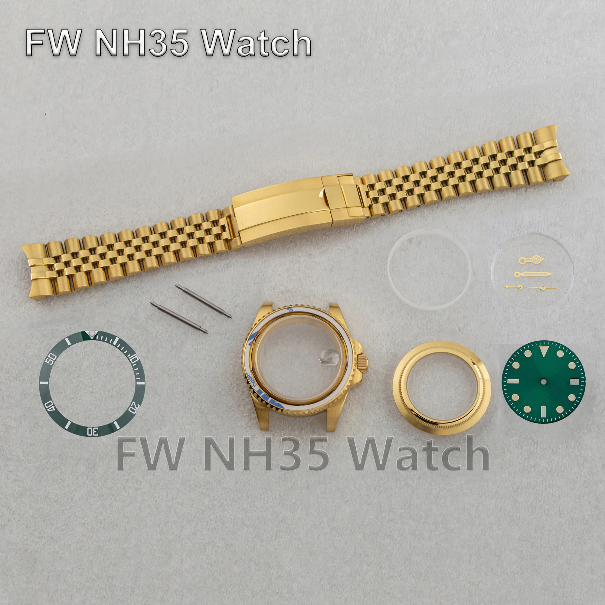 

40mm Case 10ATM Waterproof NH35 Watch Case for SUB GMT Sapphire Crystal Watch Replacements fit NH34/NH35/NH36 Movement Mod Parts