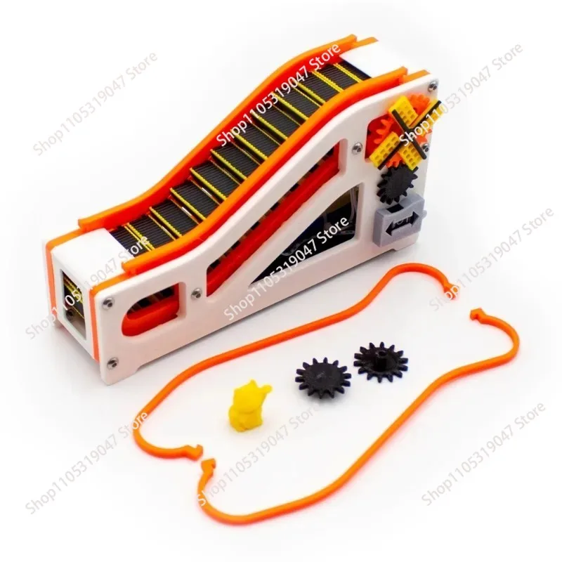 Mini Electric Escalator Cordless 3D Printing DIY Escalator Model STEM Elementary Education Scientific Experiments Device