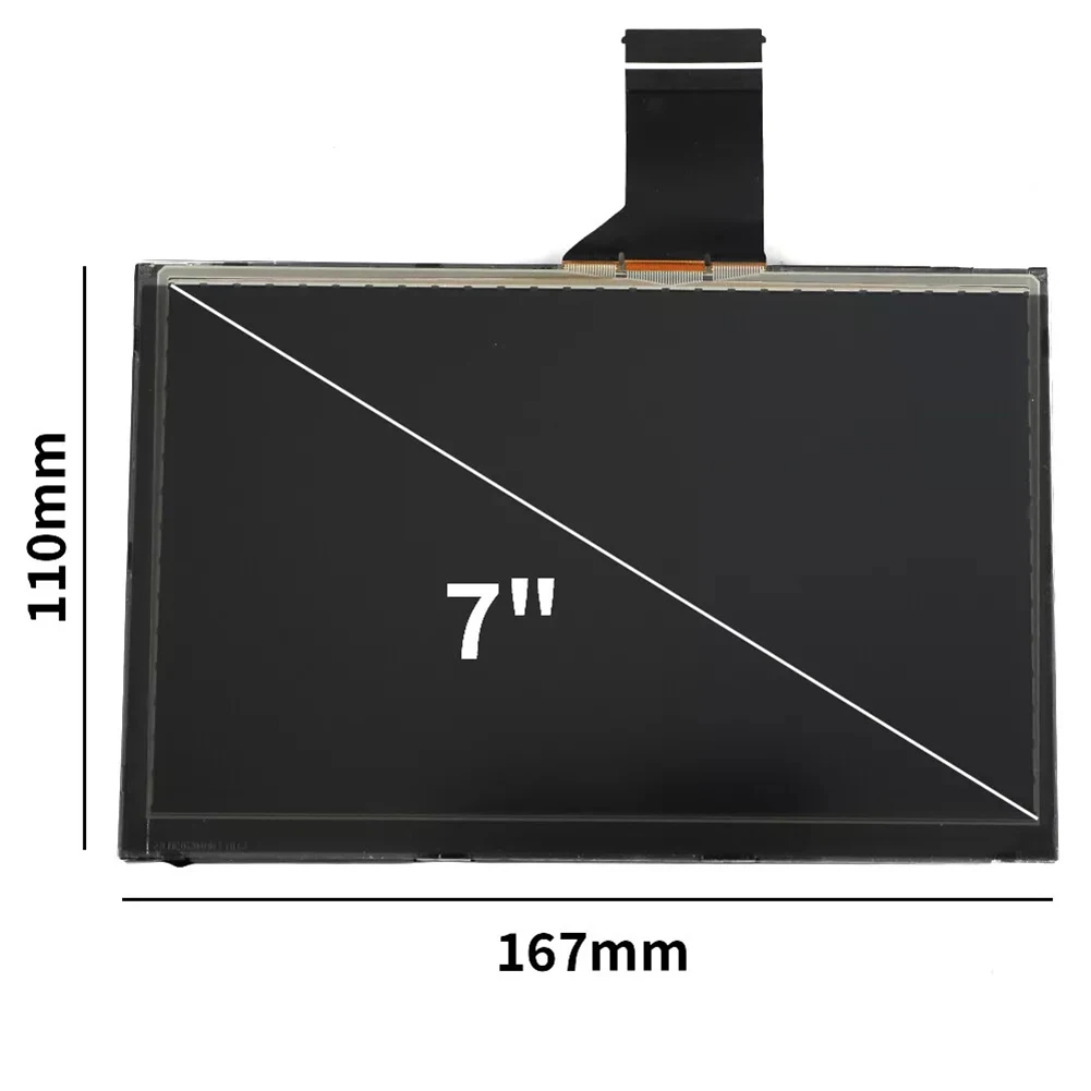 High Universality Fitment 7 LCD Display Touch Screen for Jeep For Compass 2017 2020 Compatible with OEM ACT3S5370FPC A1 E