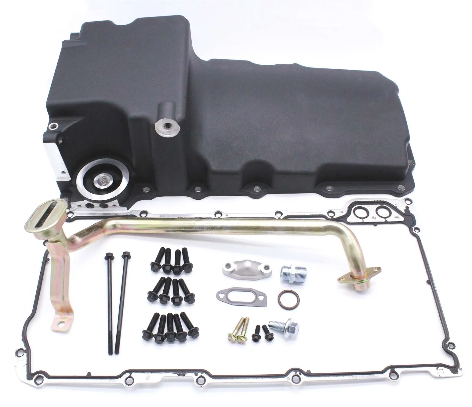 

LS SWAP Aluminum Rear Oil Pan Retro Style Oil Pan GM Black For Camaro Nova Chevelle VA420