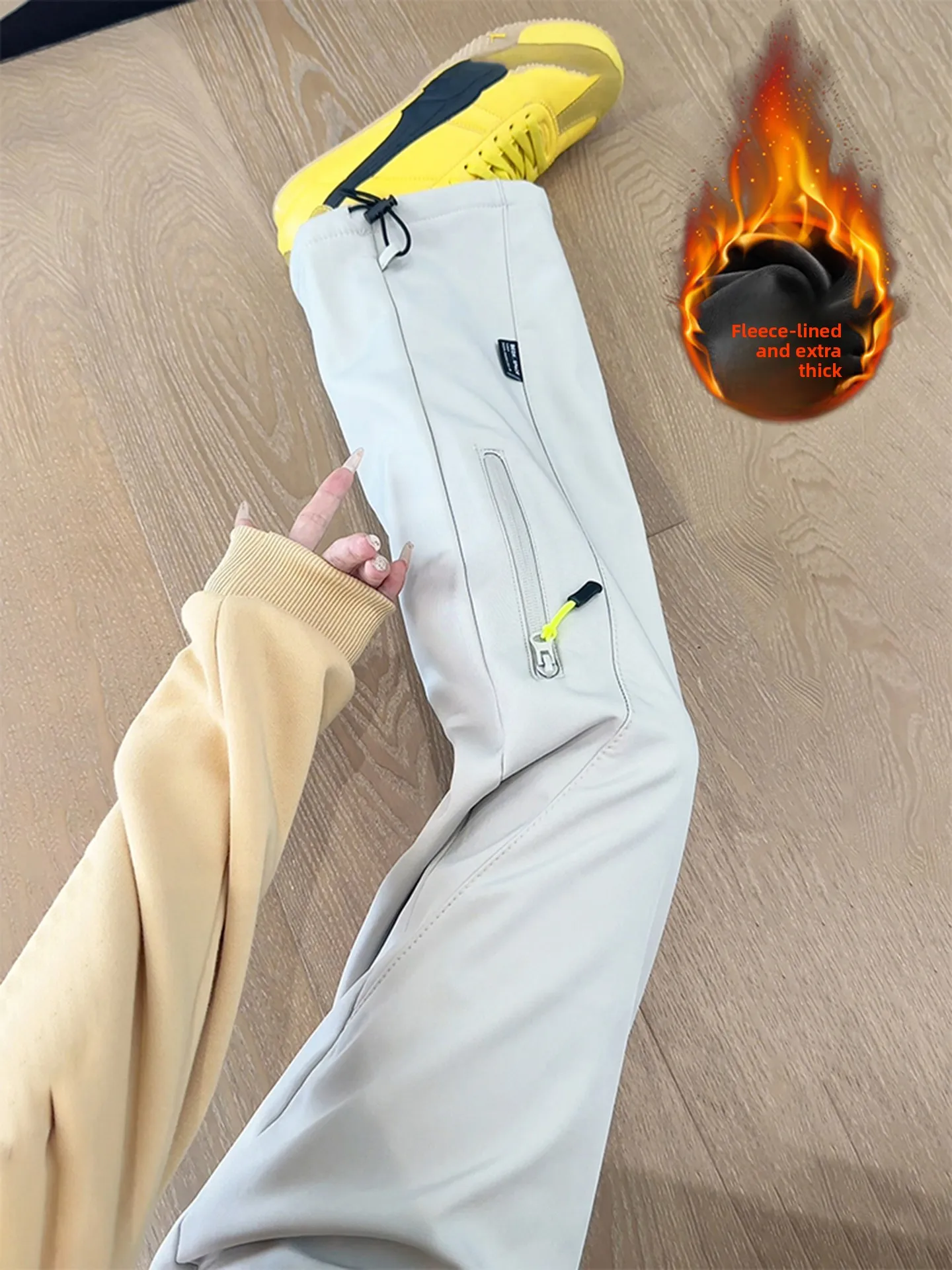 

Women's Winter Ski Pants Fce Lined Outdoor Climbing Trousers Windproof Waterproof Cold Resistant American Sle l Waist