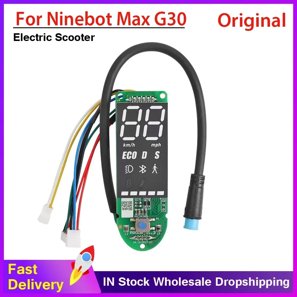 Original Dashboard assembly kit for Segway Ninebot MAX G30 KickScooter Smart Electric Scooter Dashboard switch Display Parts