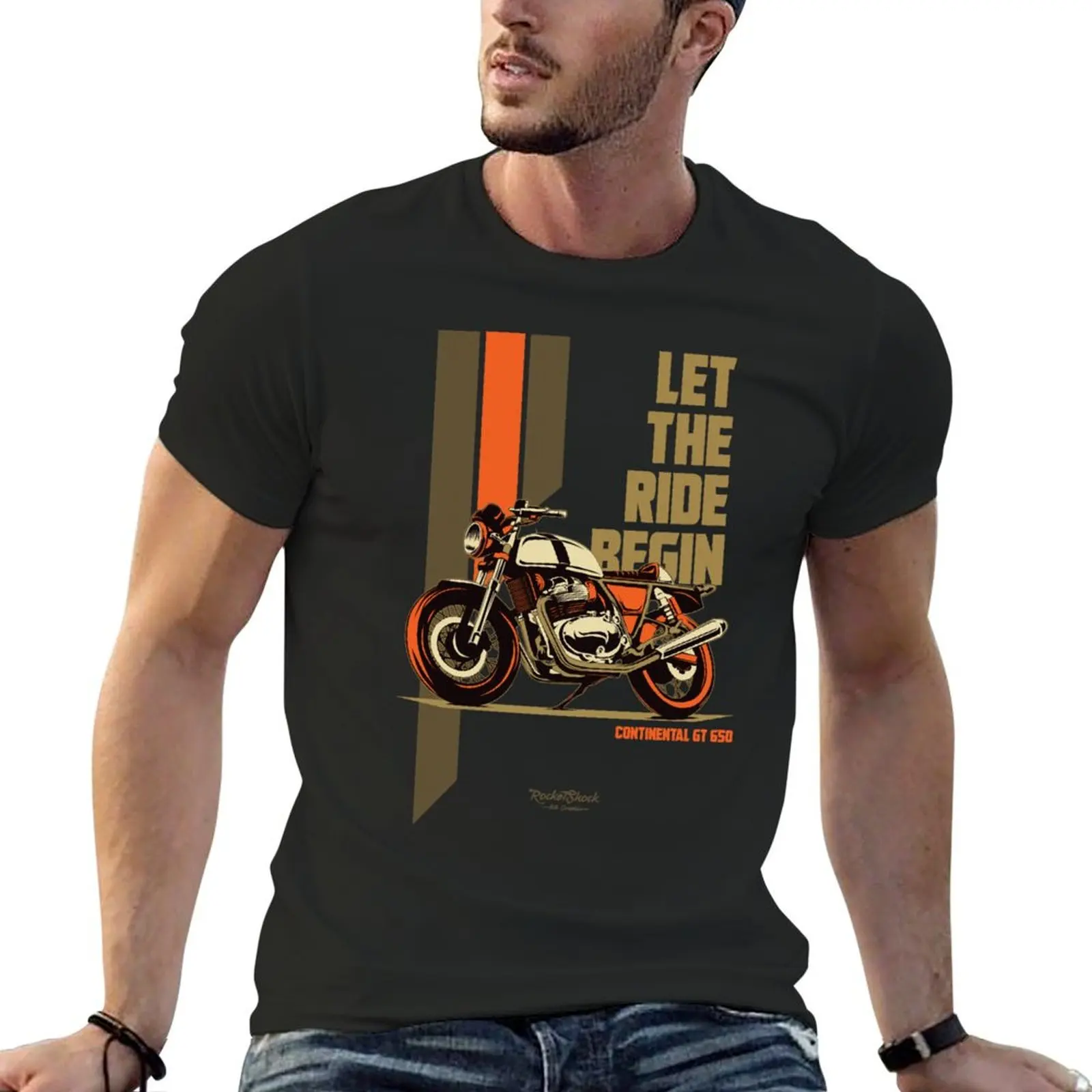 

Continental gt 650 rider T-Shirt summer clothes blanks graphic t shirts Men's t shirts