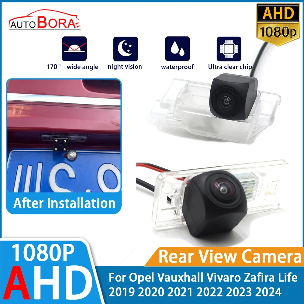 

ZhuCamX Reverse Parking Car Rear View Camera AHD 1080P for Opel Vauxhall Vivaro Zafira Life 2019 2020 2021 2022 2023 2024