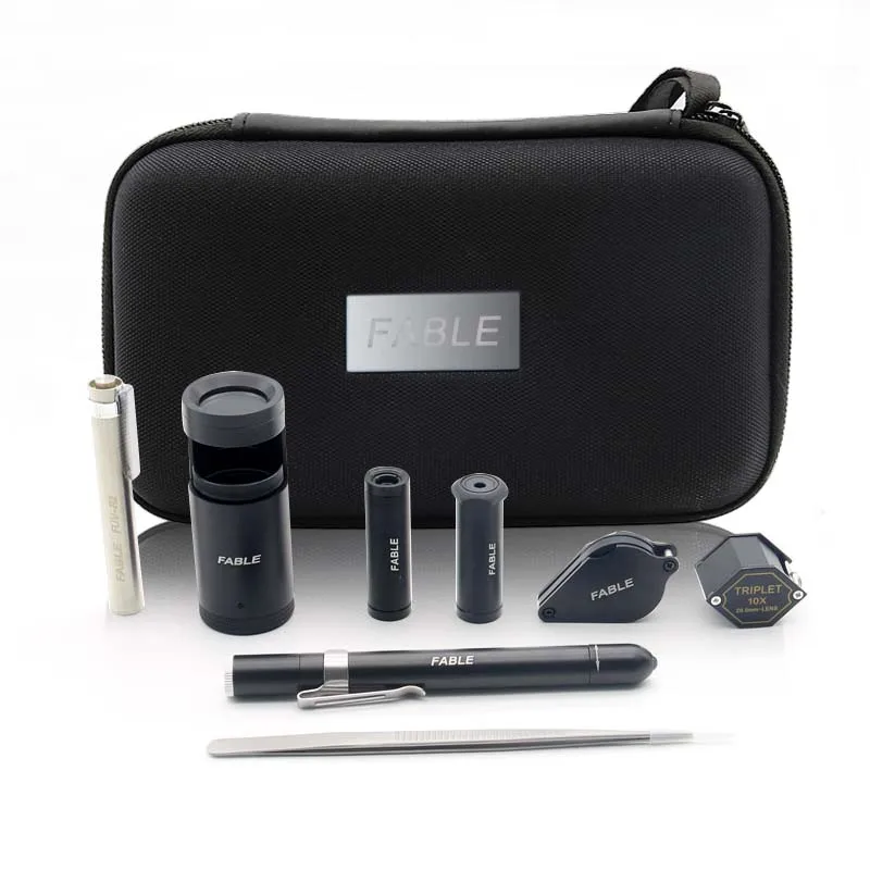 

High Quality Professional Hot Sale Gemology Tools Mini Gem Tools Kit With 8 Items
