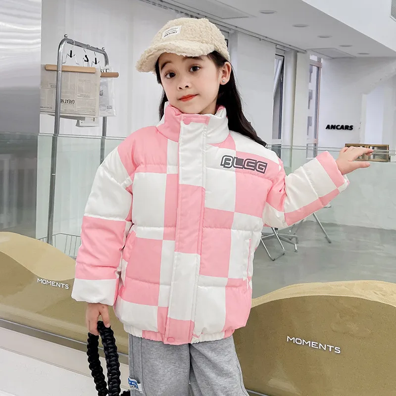 Winter Girls Down Jackets Autumn Fashion Boys Warm Down Jacket Children Snowcoat Coats 2-6 Years Kids Hooded Outerwear
