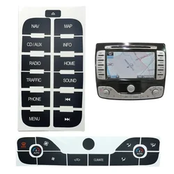 Central Control Panel Button Repair Decal Sticker Air Conditioning Panel Repair Button Set For FORD For S-Max 2011