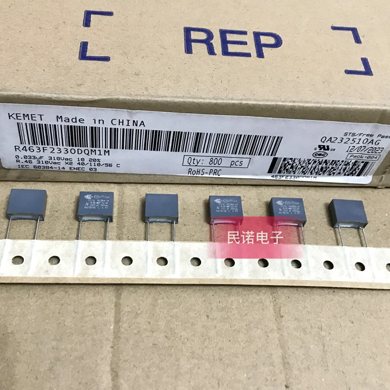 5PCS/10PCS/20PCS/Lot KEMET R46 310VAC 0.033UF 310VAC333 333 33NF 310VAC33NF 310VAC0.033 Film Capacitor Pitch 10mm R463F2330DQM1M