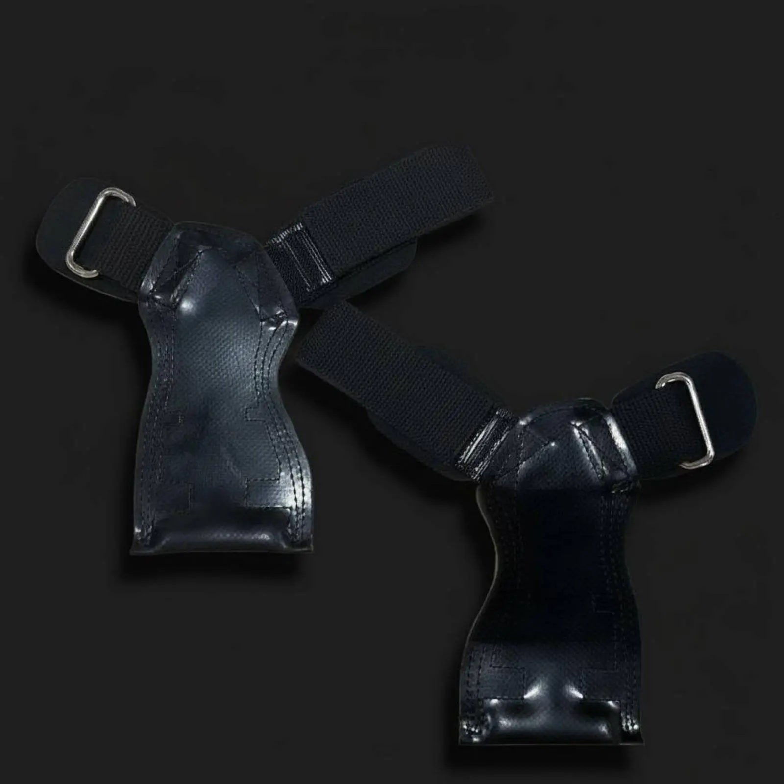 

2 Pieces Rubber Palm Guards with Wrist Support High-Capacity-Duty Deadlift Grip Pads Chin-up Palm Protectors Single Size
