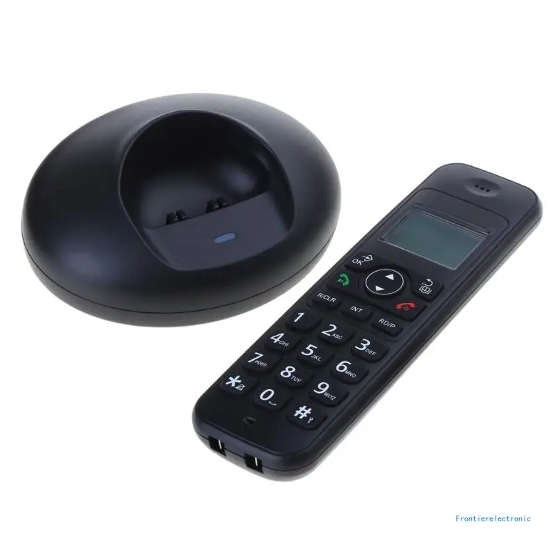 D1006Fixed Landline Wireless Telephone Stylish with Handsfree Answering Caller Display Backlit and Number Storage